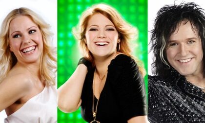 Venke Knutson, Maria Haukaas Storeng og Åge Steen Nilsen er blant artistene som har fått i oppdrag å gjenskape magiske Momarkedet-øyeblikk. [i](Foto: TV 2)[/i]