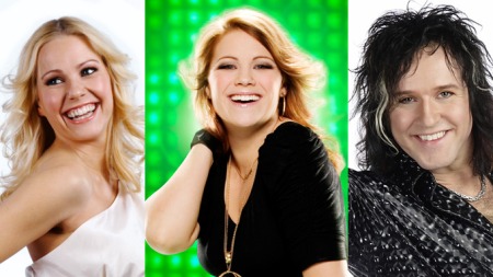 Venke Knutson, Maria Haukaas Storeng og Åge Steen Nilsen er blant artistene som har fått i oppdrag å gjenskape magiske Momarkedet-øyeblikk. [i](Foto: TV 2)[/i]