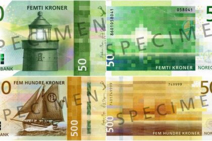 De nye sedlene. (FOTO: Norges Bank)